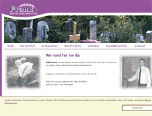 Tablet Screenshot of bestattungsinstitut-frank.de